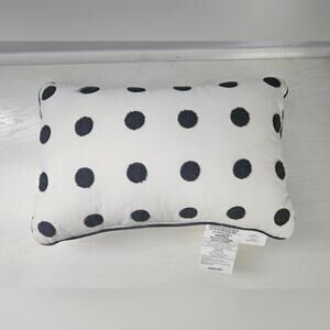 Urban Habitat accent pillow white and grey polkadot rectangle pillow‎